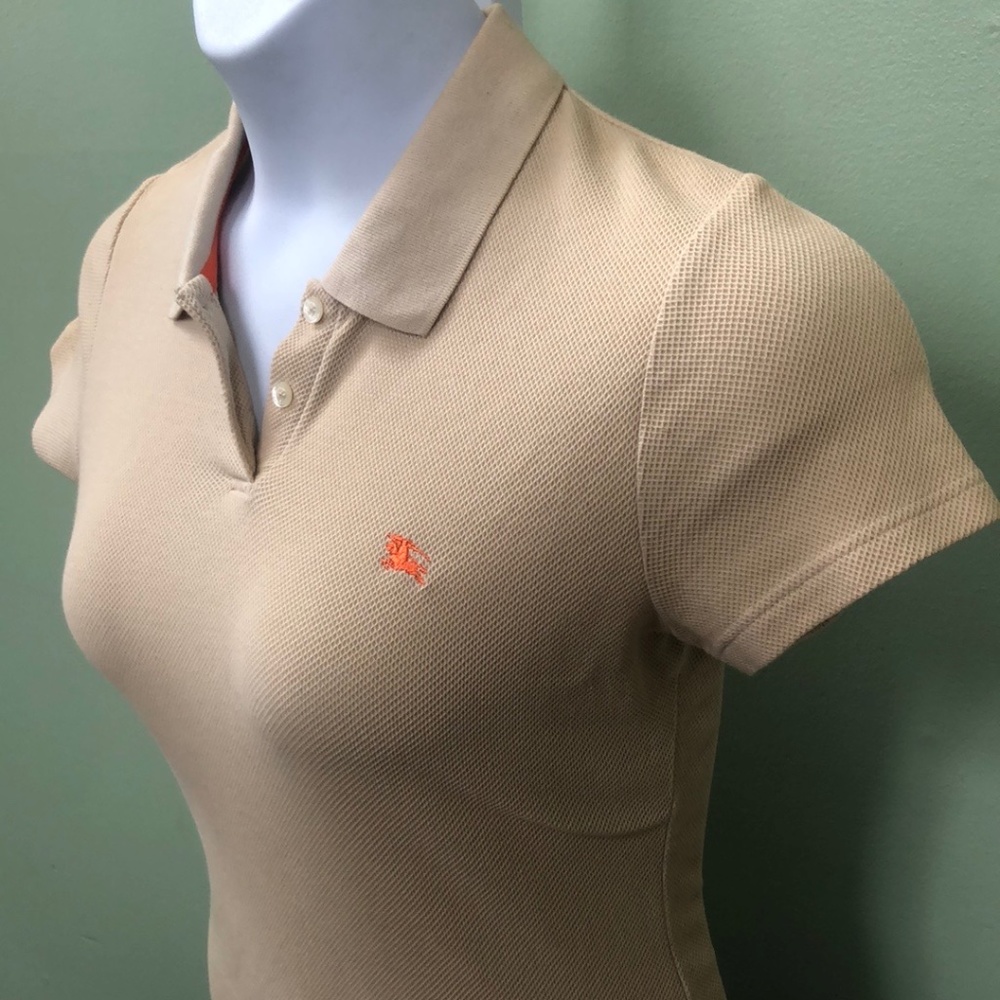 Burberry Authentic London Women's Beige Polo Shirt Size S